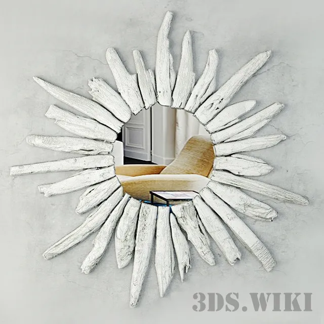 decoration – Wall mirror Dimond Chinook 3ds Max