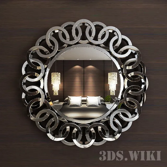 decoration – Wall mirror Ruvian 3ds Max