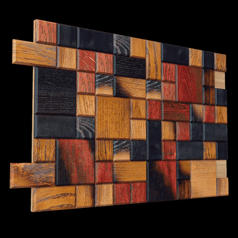 decoration – Wall panel Mosaic Tesselated 3ds Max