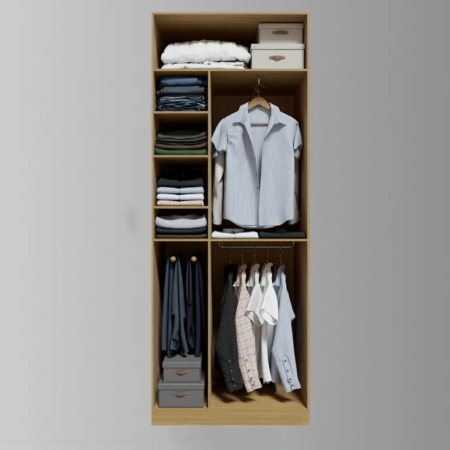 decoration – Wardrobe clothes 41 3ds Max