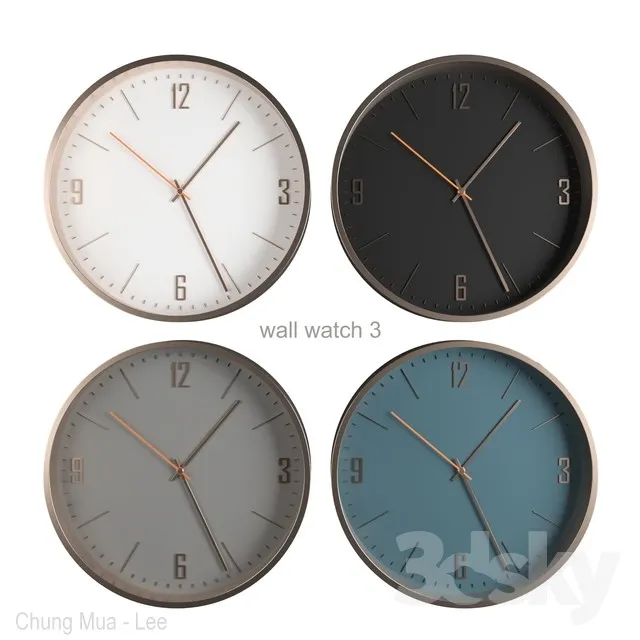DECORATION – WATCHES & CLOCKS – 3D MODELS – 3DS MAX – FREE DOWNLOAD – 5862