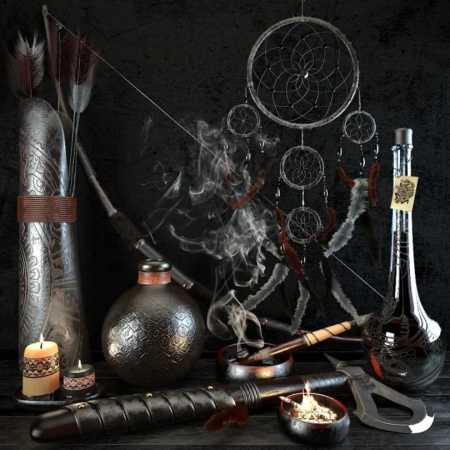 decoration – West indian set 3ds Max