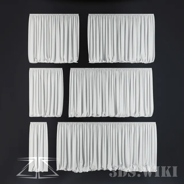 decoration – White tulle 3ds Max