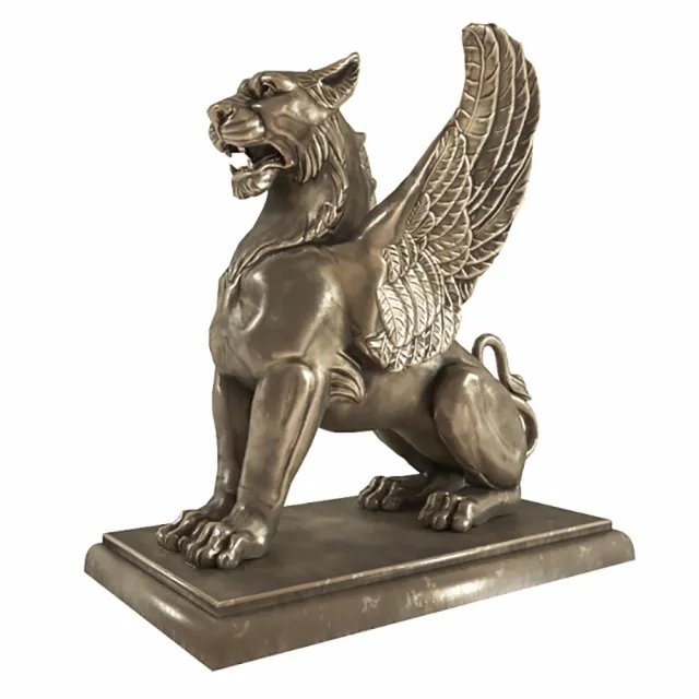 decoration – Winged Lion 3ds Max