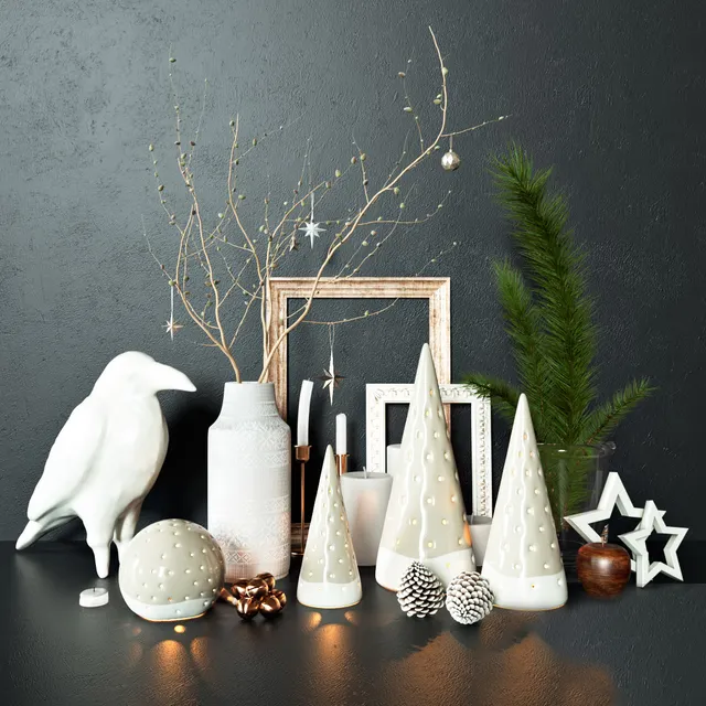 decoration – Winter set 2 3ds Max