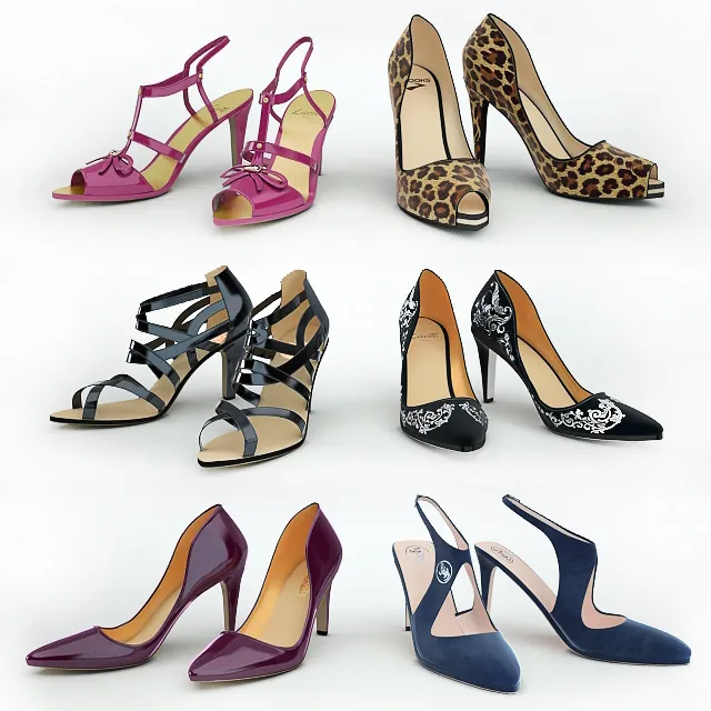 decoration – Women’s shoes 3ds Max