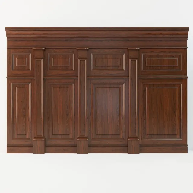 decoration – Wood panels 07 3ds Max