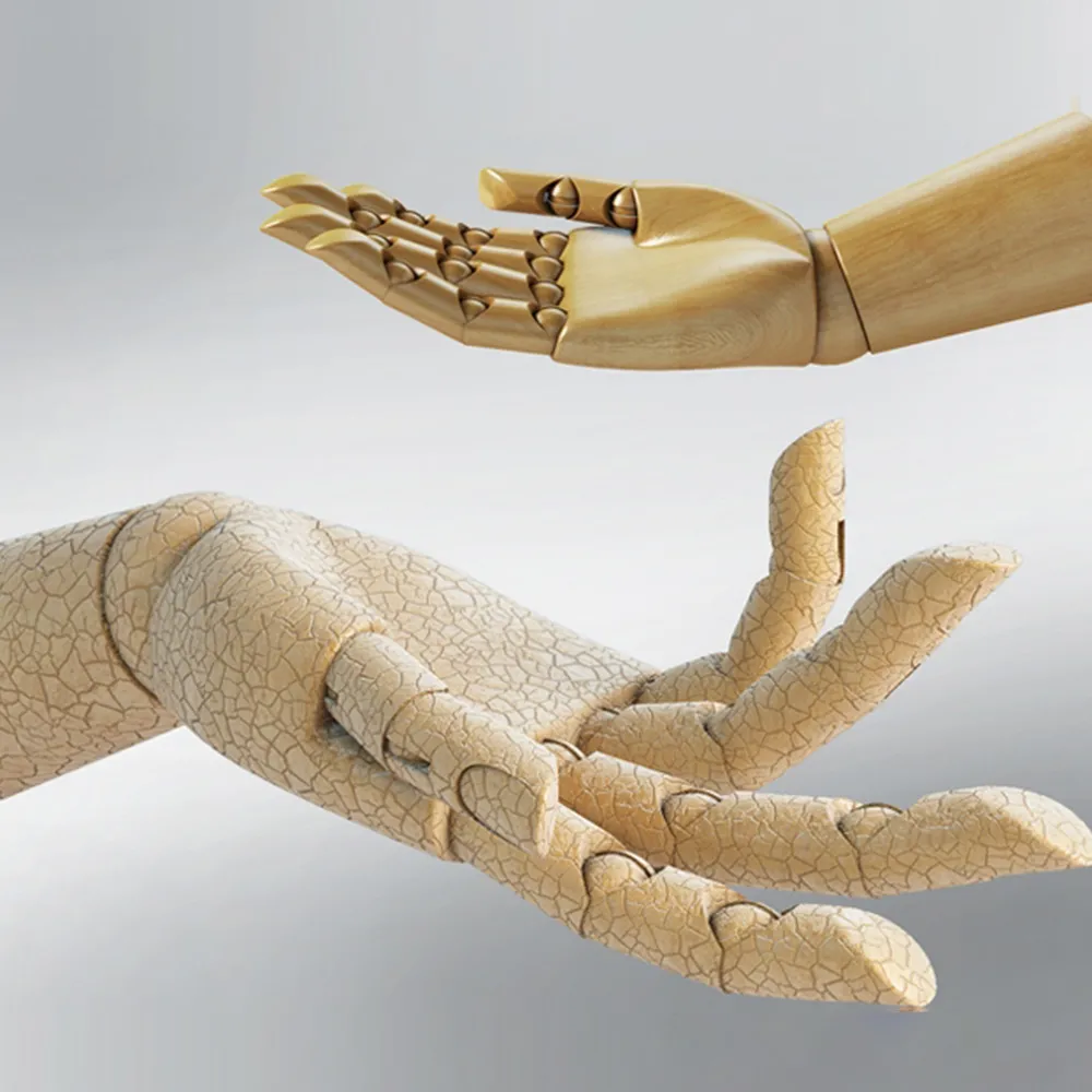 decoration – Wooden hand of man 3ds Max
