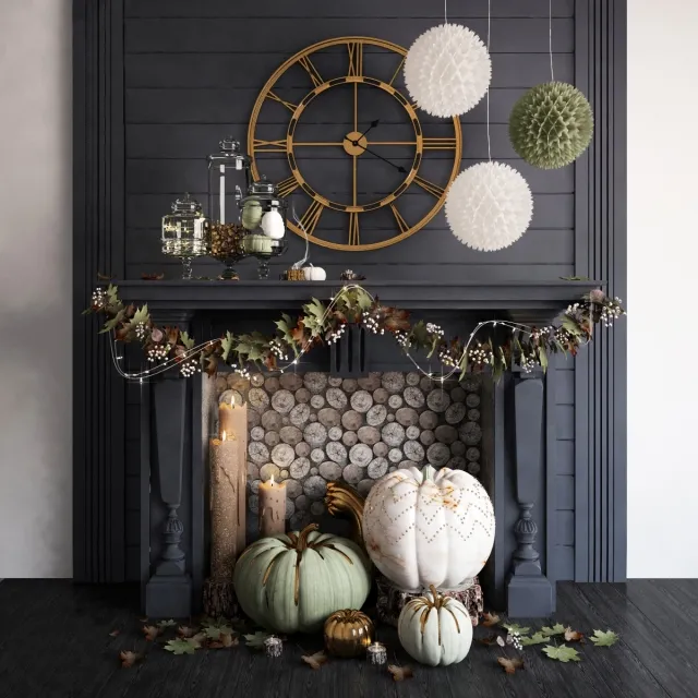 decoration – Wooden MannequinBrushes in Pitcher and Bottle MAXV 3ds Max