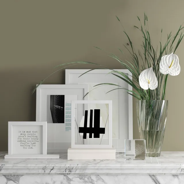 decoration – Zara Home Decorative set 3ds Max