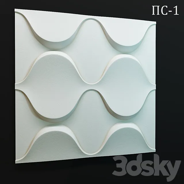 Decorative 3D panel PS-1 3ds Max