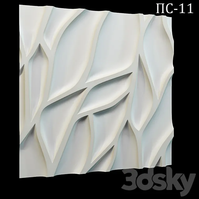 Decorative 3D panel PS-11 3DS Max Model