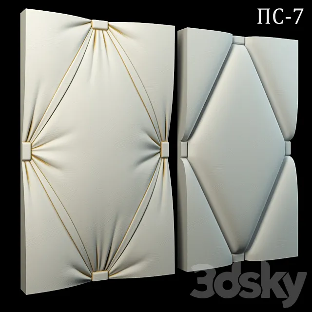 Decorative 3D panel PS-7 3DSMax File