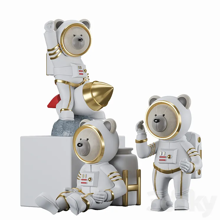 Decorative Astronaut 3DS Max Model