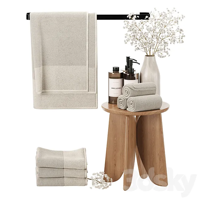 Decorative bathroom set 005 3ds Max