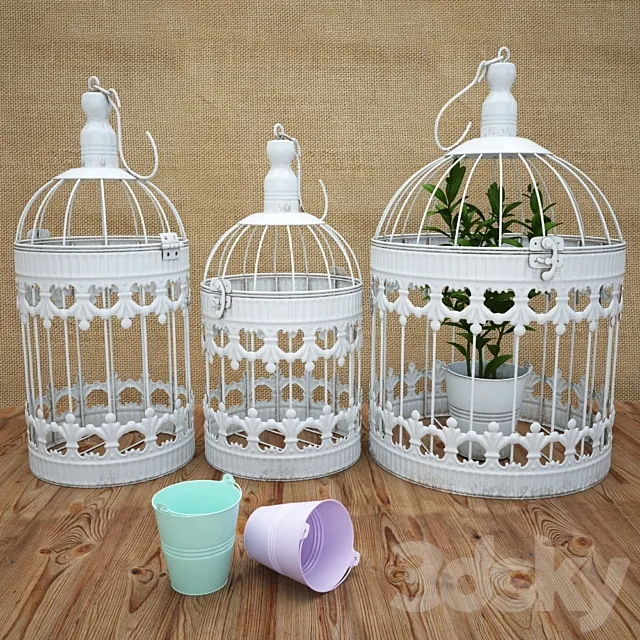 Decorative Bird Cage 3ds Max