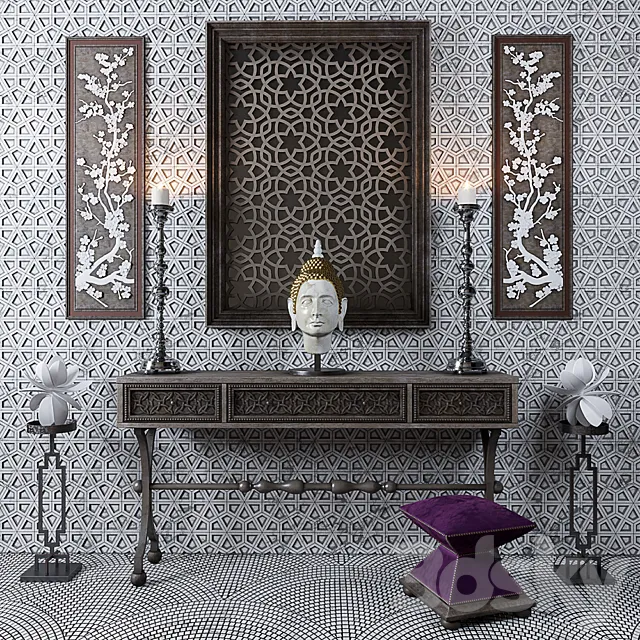 Decorative Buddha Set – Buddha Deko Set 3ds Max