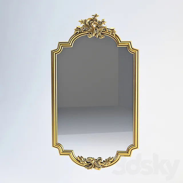 Decorative crafts mirror 1924 3DS Max Model