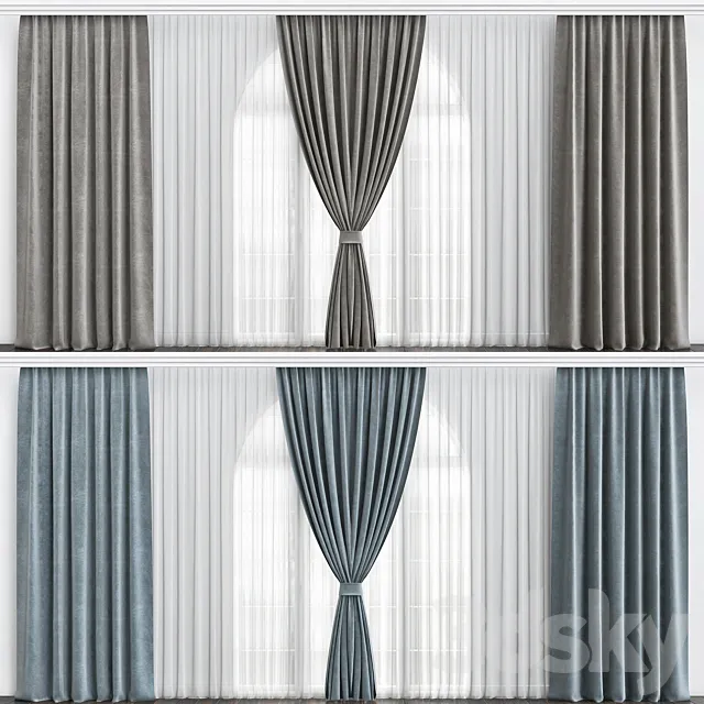 Decorative Curtains 3DSMax File