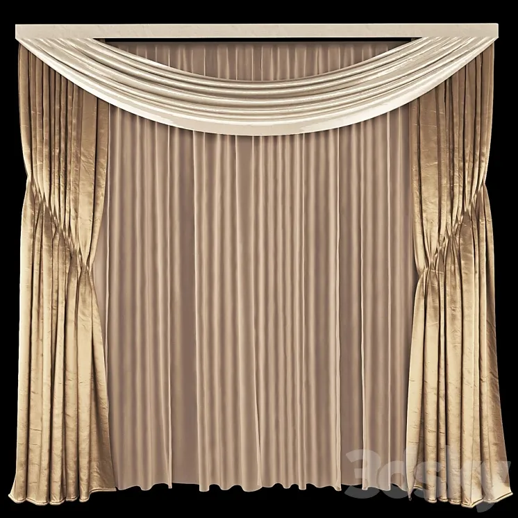 Decorative Curtains _6 3DS Max