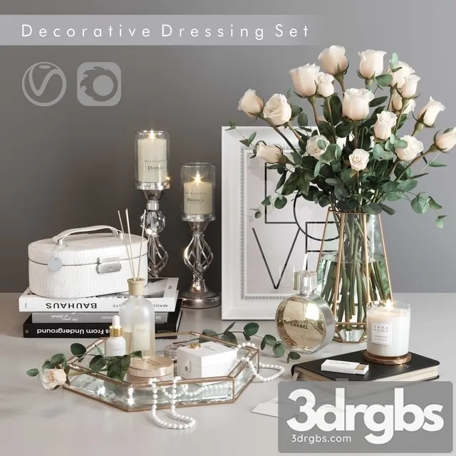 Decorative Dressing Set 3dsmax Download
