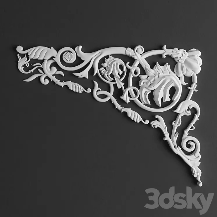 Decorative element_C1 3DS Max