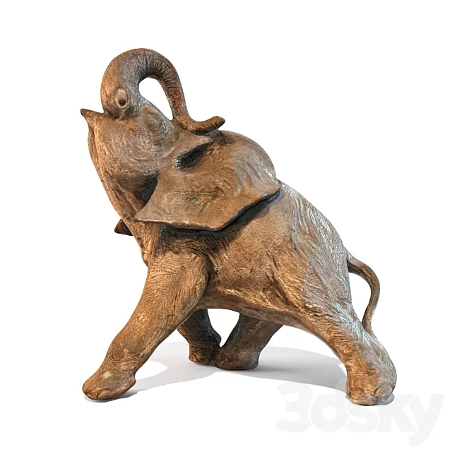 Decorative elephant statue 3DS Max Model