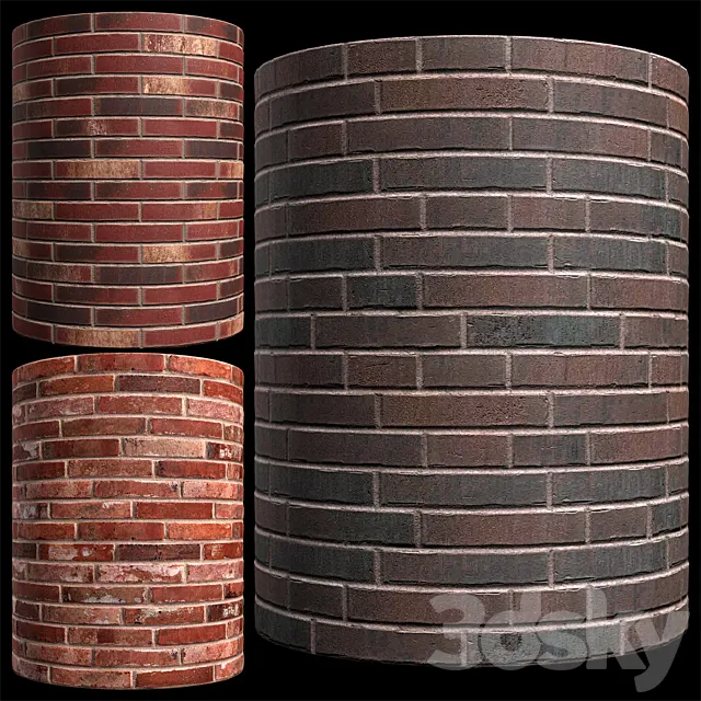 Decorative facing brick masonry 3dsMax Model