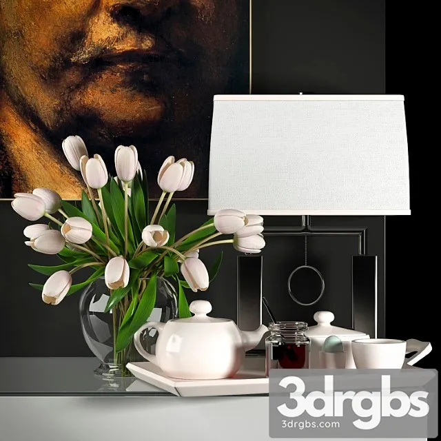 Decorative Flower Vase Set 4 3dsmax Download