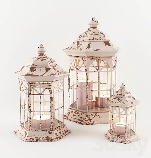 Decorative lantern 3ds Max