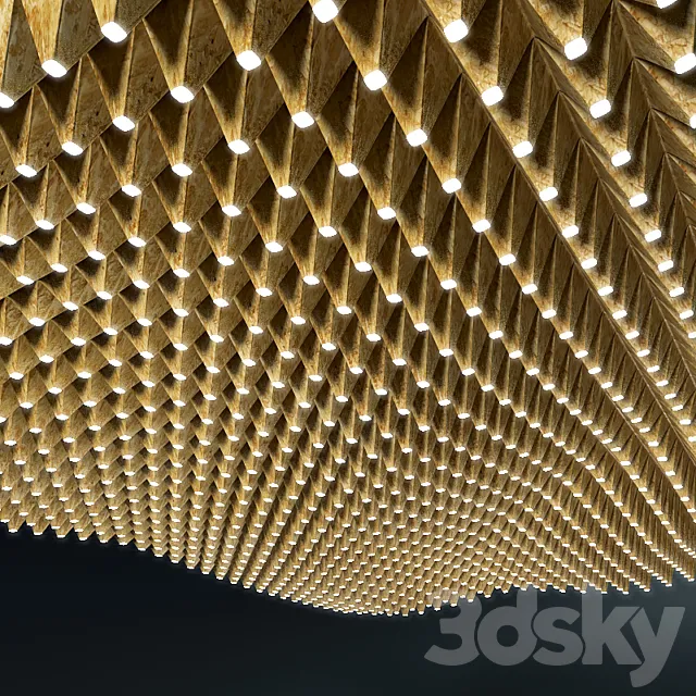 Decorative LED ceiling 3DS Max Model