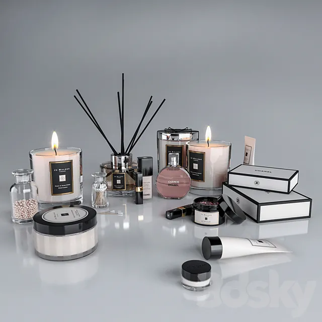 Decorative makeup set 3DS Max Model