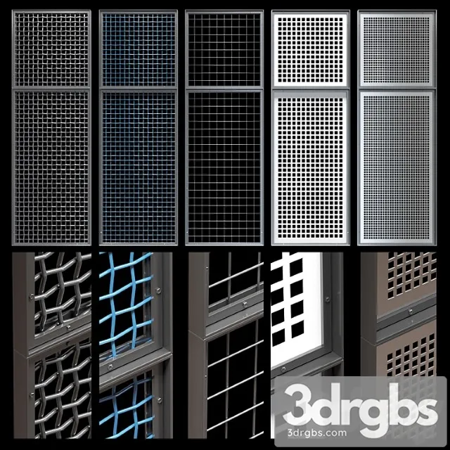 Decorative metal lattices – quad 3dsmax Download