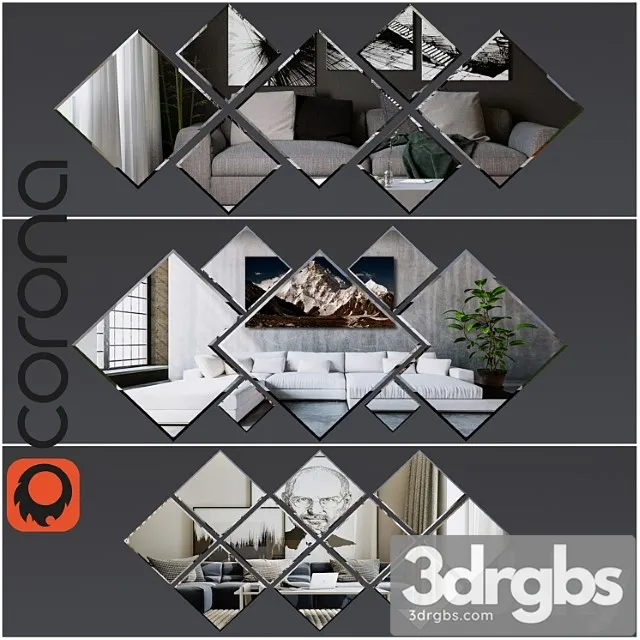 Decorative mirror 3dsmax Download