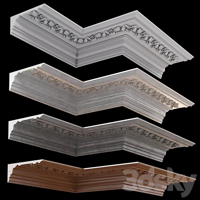 Decorative molding 03 3DS Max Model