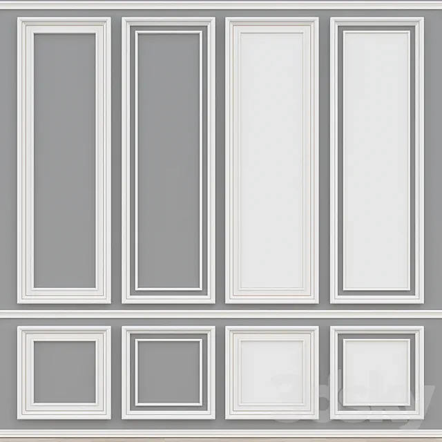 Decorative molding no. 008 3ds Max