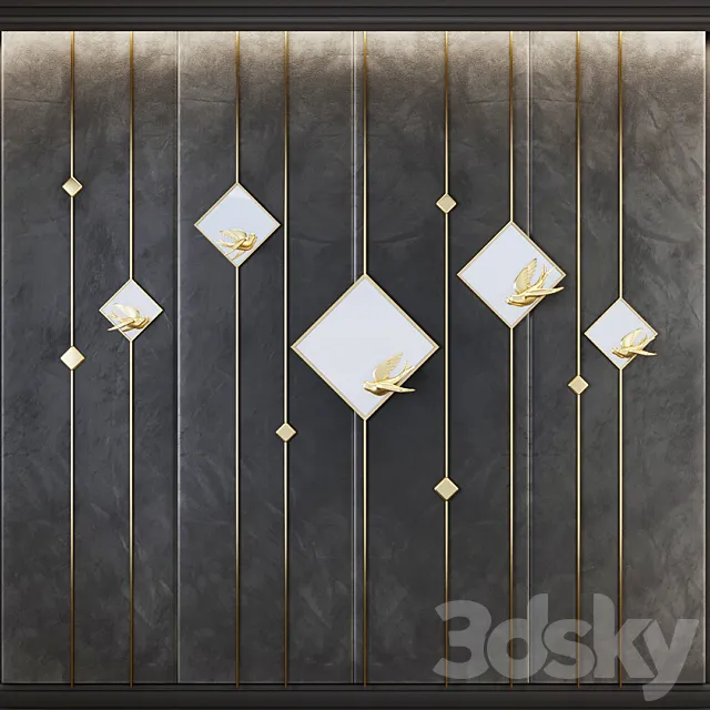 Decorative Panel 10_10 3DS Max Model