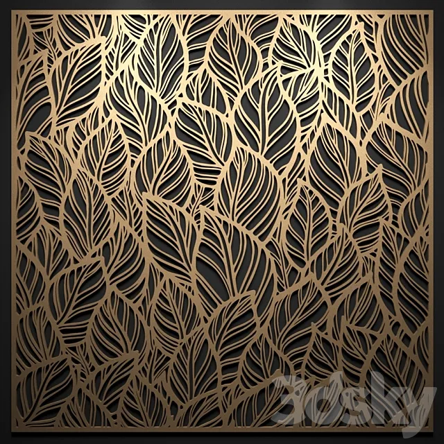 Decorative panel 3ds Max