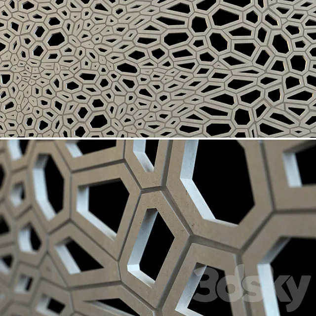 Decorative panel 3DS Max Model