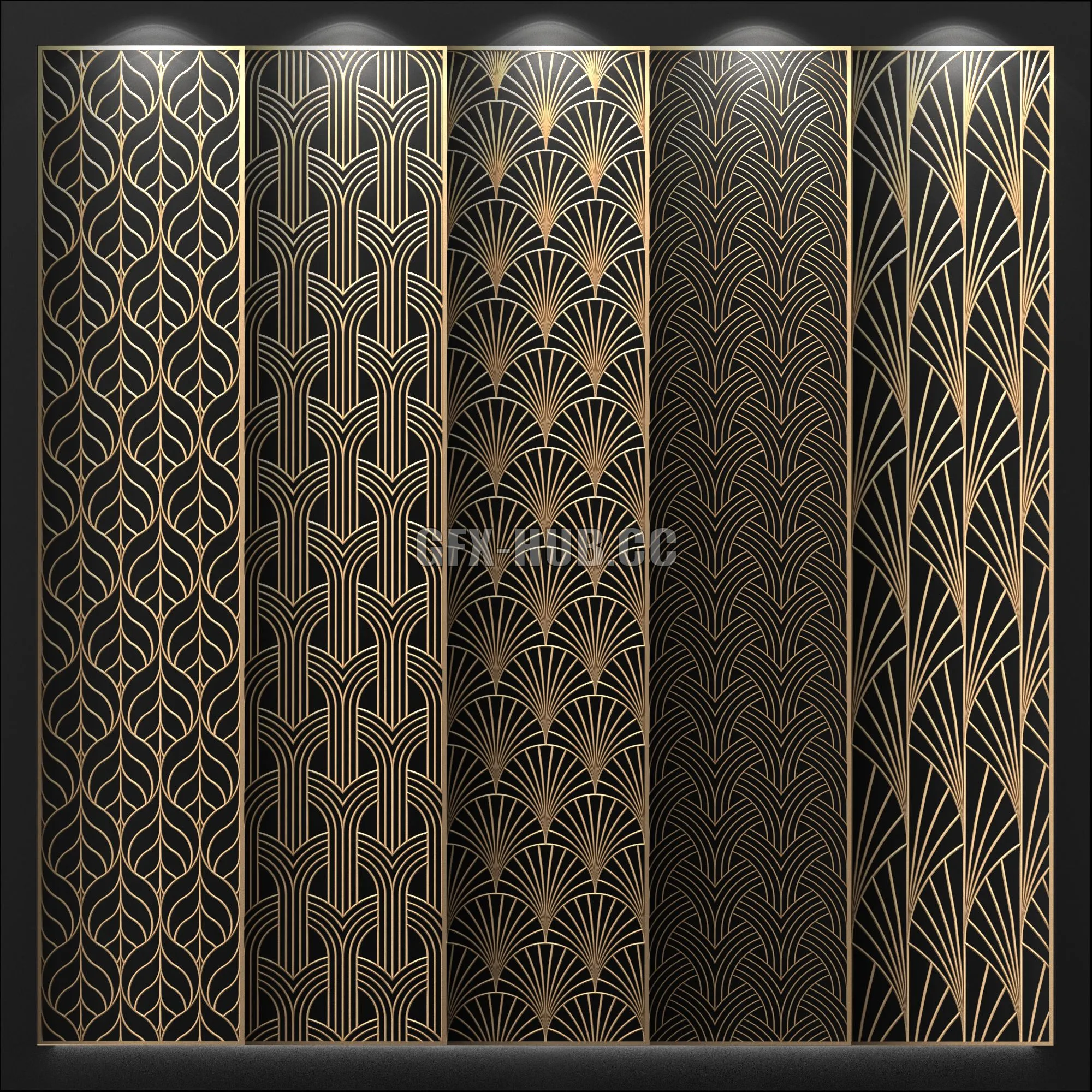 Decorative panel 3dsMax Model