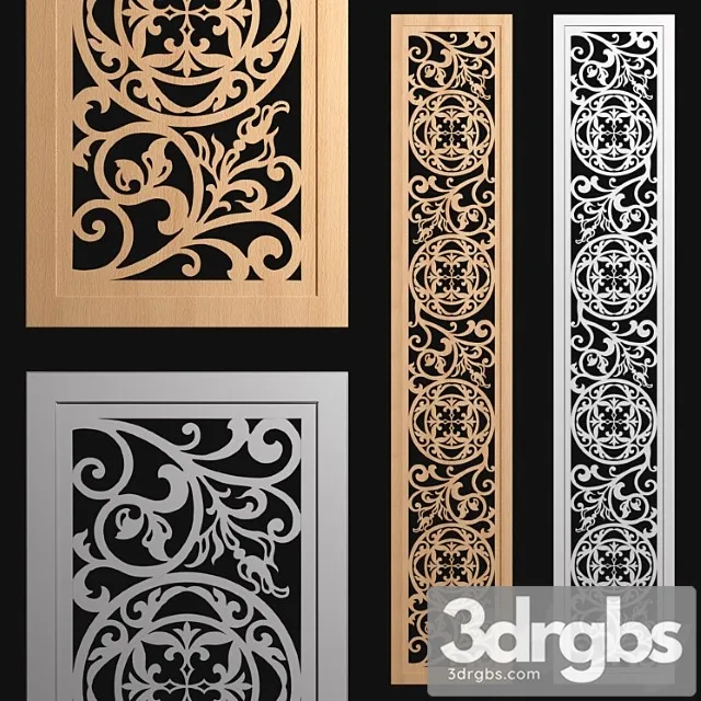 Decorative panel-partition №3 3dsmax Download