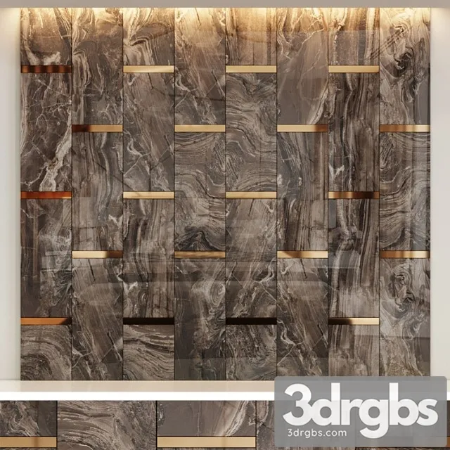 Decorative panel rex marble brown 3dsmax Download