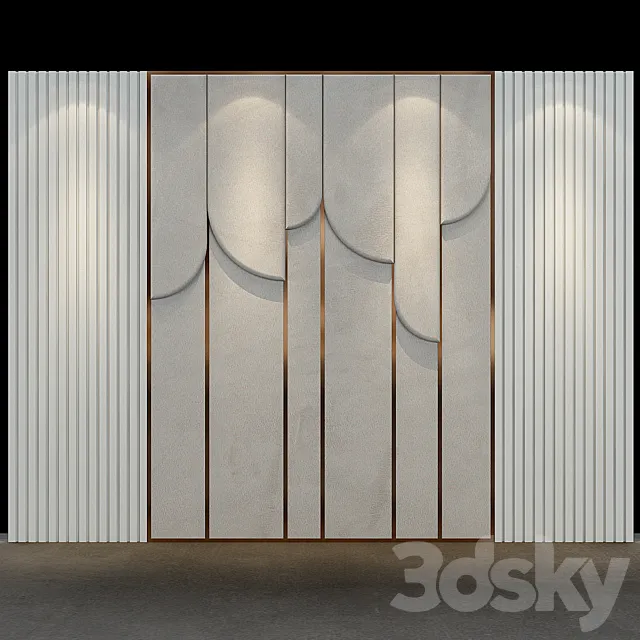Decorative panel set 77 3DSMax File