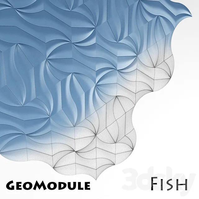 Decorative panels – GeoModule – Fish 3ds Max