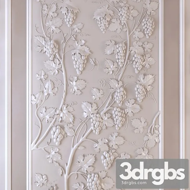 Decorative Panels Grapes 3dsmax Download