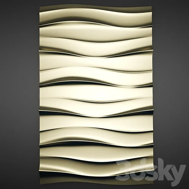 Decorative panels TRIDENELI Aqua 3DS Max Model