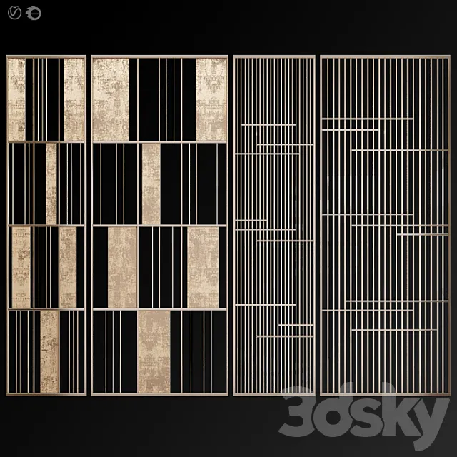 Decorative partition # 12 3DS Max Model