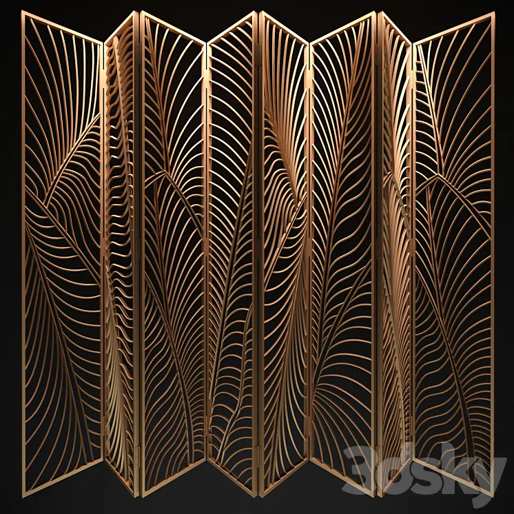 Decorative partition 3DS Max