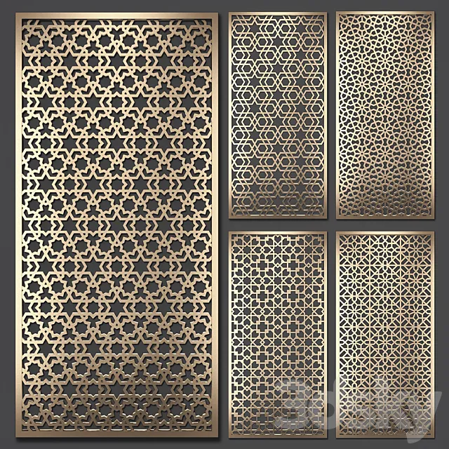 Decorative partition 3ds Max