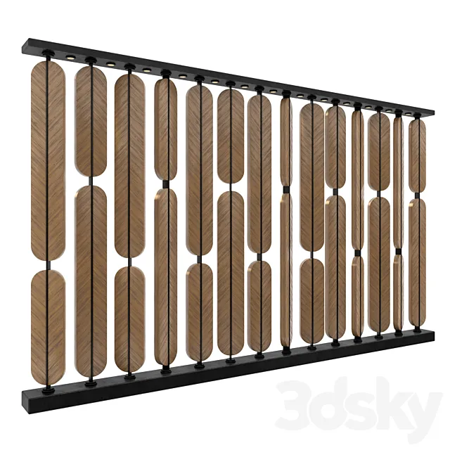 Decorative partition 3ds Max